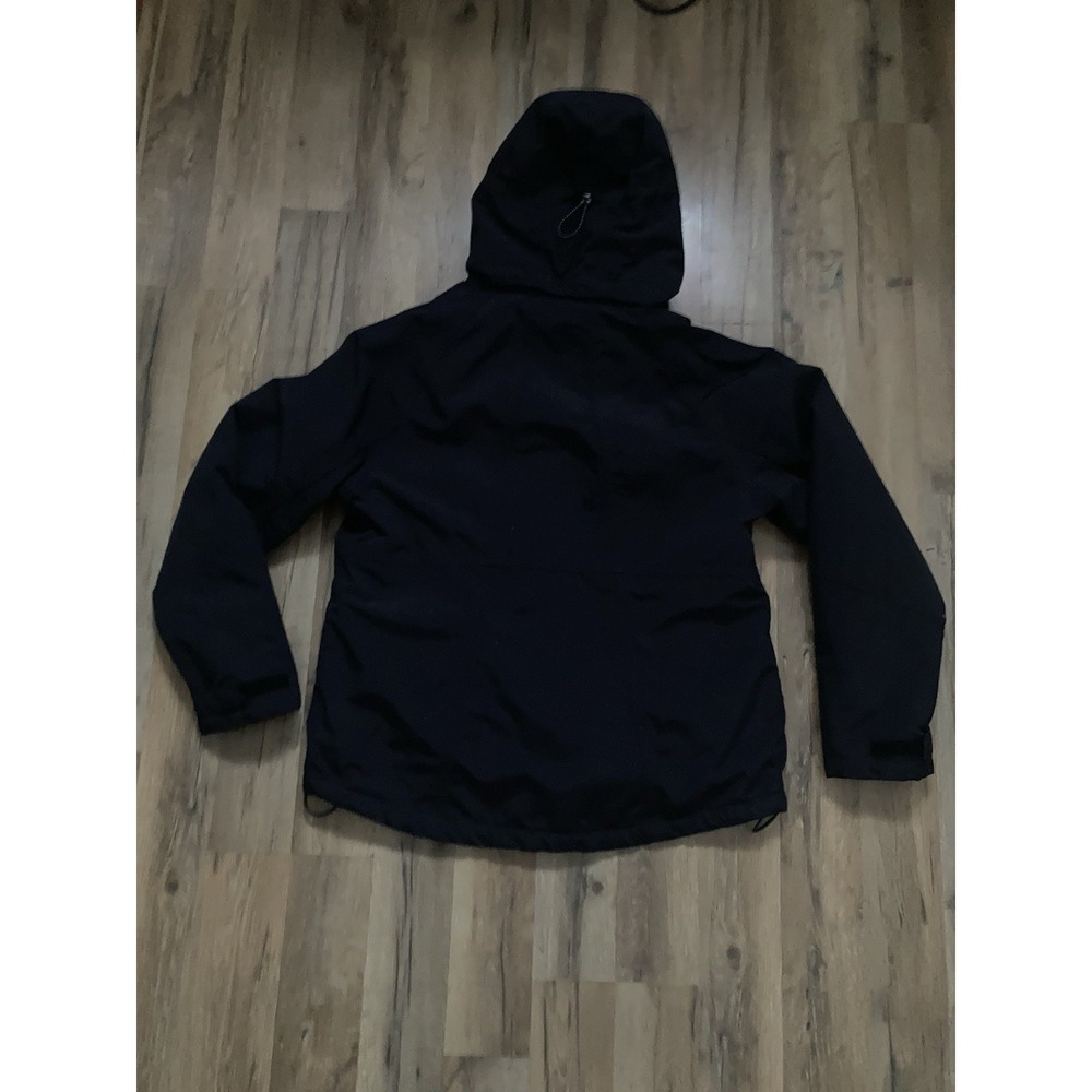 Lands' End Women's Black The Squall Jacket Size Large 14/16 Fleece Lined - Picture 7 of 9